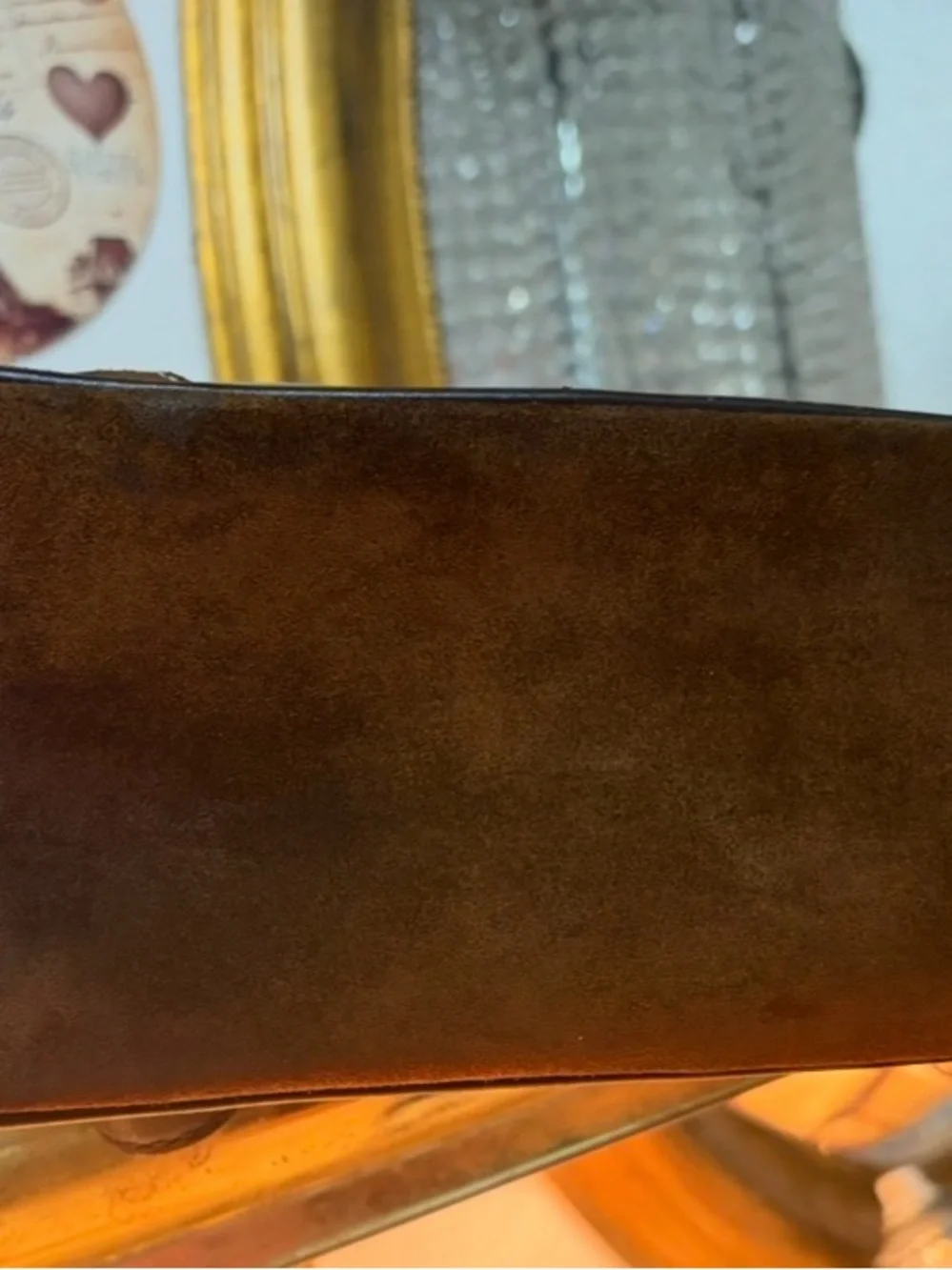 Coach Metallic Patchwork Tote in Taupe and Brown GOLD TONE ABSOLUTELY STUNNING!